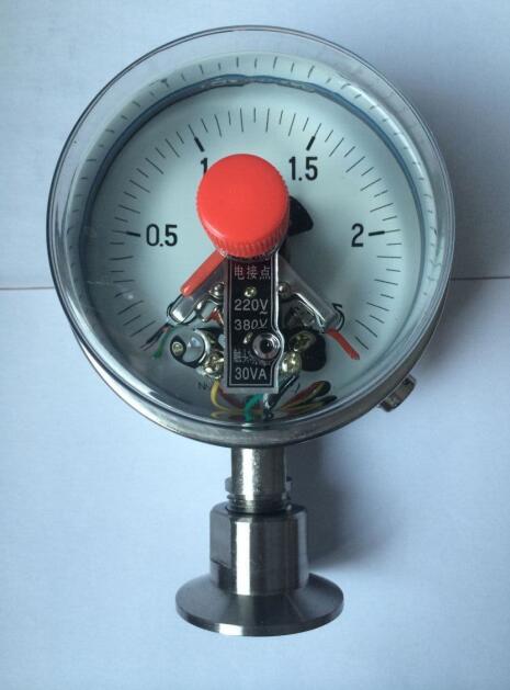 卡箍衛(wèi)生型電接點(diǎn)隔膜壓力表